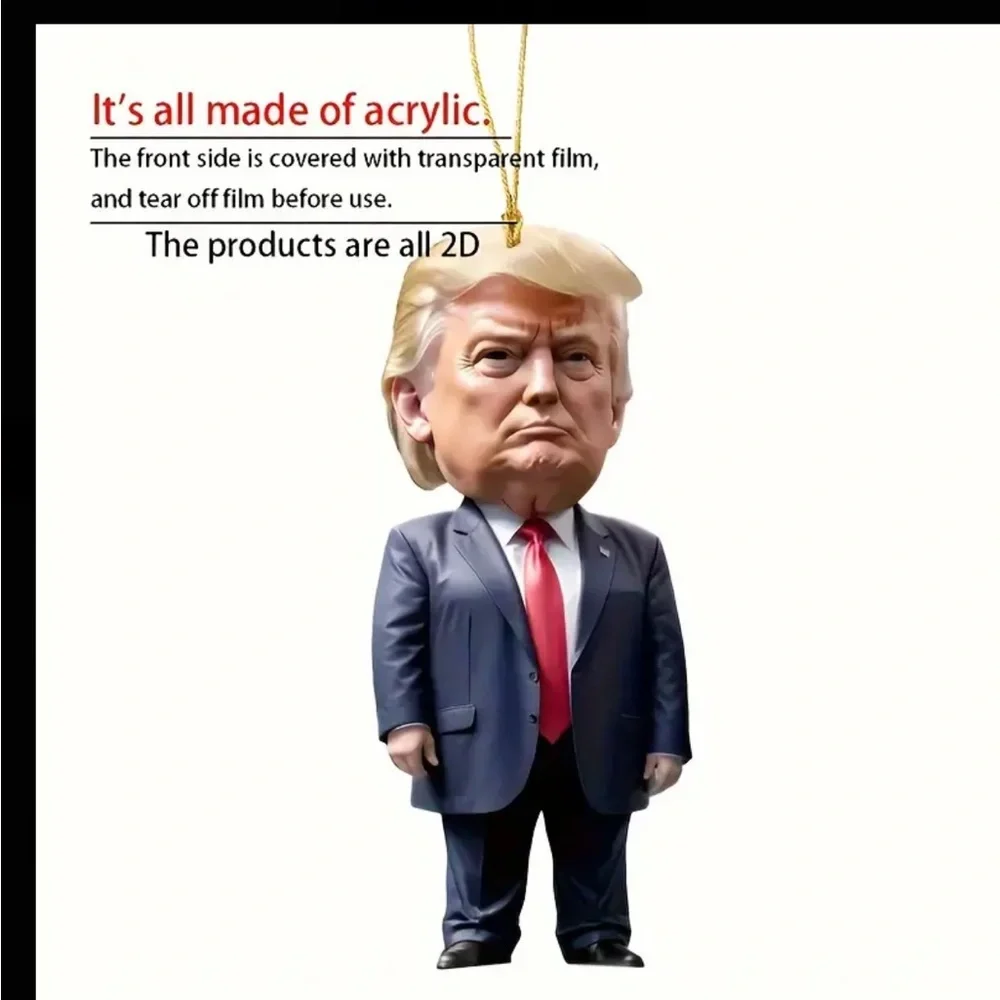 Trump-Inspired Acrylic Christmas ornaments & Halloween Decor - - Picture 8 of 9